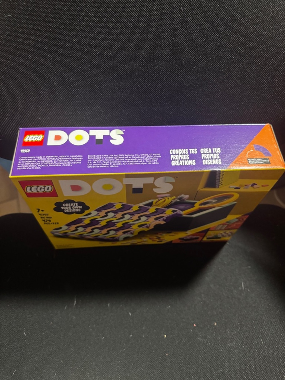 LEGO DOTS Big Box Craft Kit - Yellow, Purple, Pink, Black - Picture 3 of 5